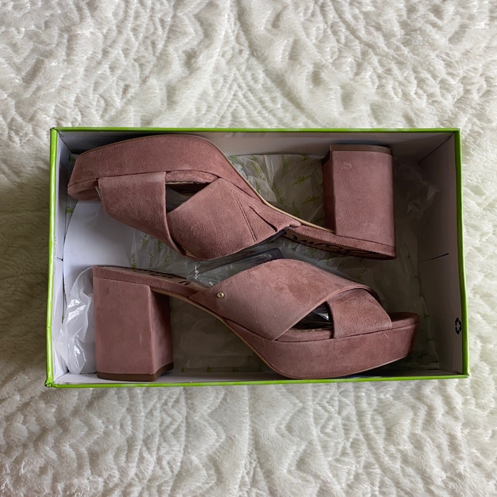 Sam Edelman Suede Jayne Heeled Sandal